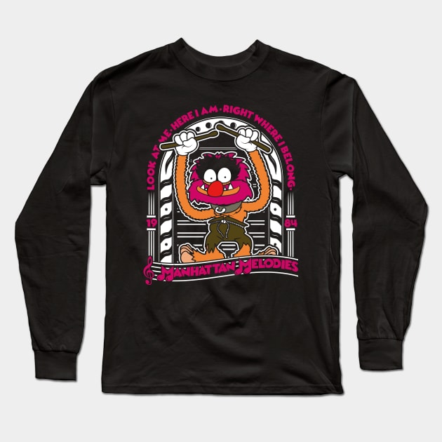 Animal Muppets Manhattan Melodies Long Sleeve T-Shirt by RetroReview